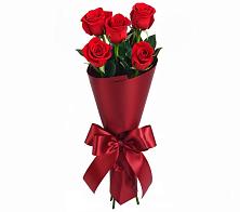 Букет 5 Красных роз Эдлесс Лав в Талах