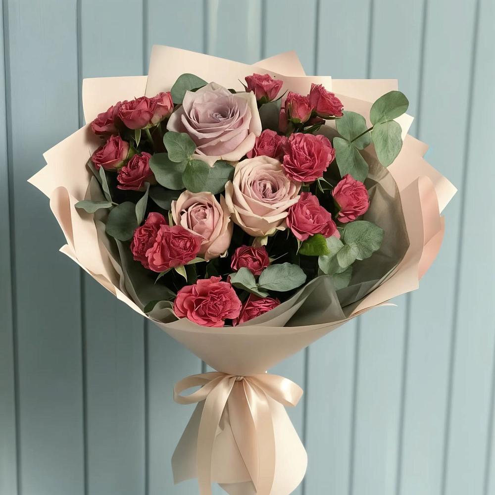 Букет цветов из: Гвоздики и Розы в Талах