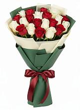 Букет Микс из красных и белых роз #REPLACE_PRED# Талах