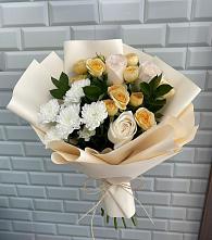 Букет цветов из:  Розы и Хризантемы в Талах