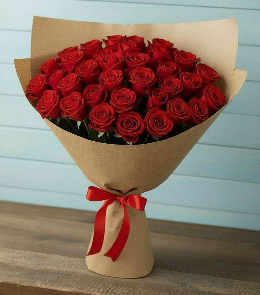 Букет Красные розы Милано в Талах