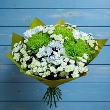 Букет цветов из:  Хризантемы #REPLACE_PRED# Талах