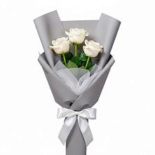 Букет 3 белые розы #REPLACE_PRED# Талах