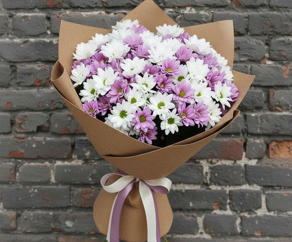 Букет цветов из: Хризантемы в Талах