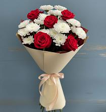 Букет цветов из:  Розы и Хризантемы в Талах
