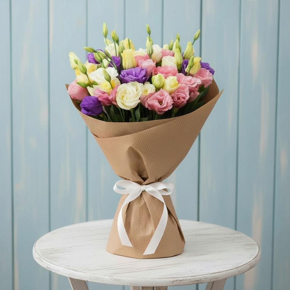 Букет цветов из: Лизиантусы в Талах