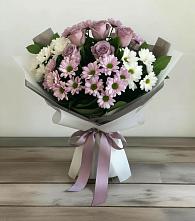 Букет цветов из:  Хризантемы и Розы в Талах