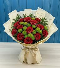 Букет цветов из:  Розы и Хризантемы в Талах