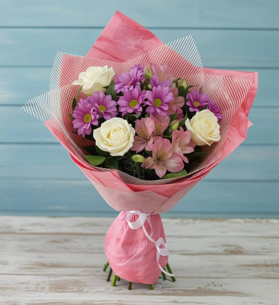 Букет цветов из: Герберы в Талах