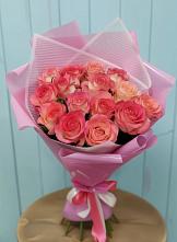 Букет 15 Розовых роз Равель в Талах