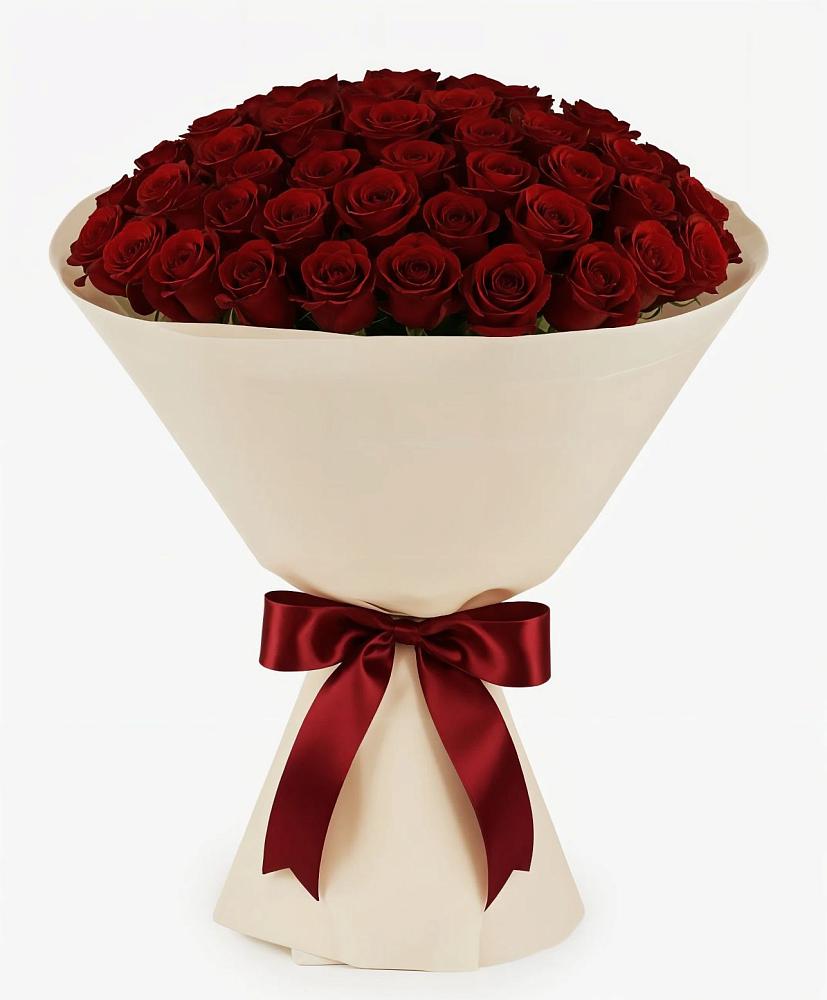 Букет 101 Бордовая роза Блэк Бакарра в Талах