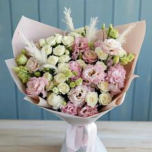 Букет цветов из:  Альстромерии и Розы #REPLACE_PRED# Талах