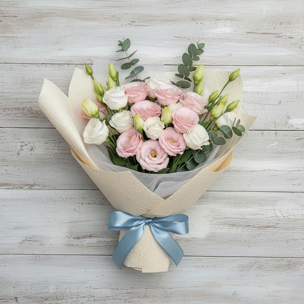 Букет цветов из: Лизиантусы в Талах